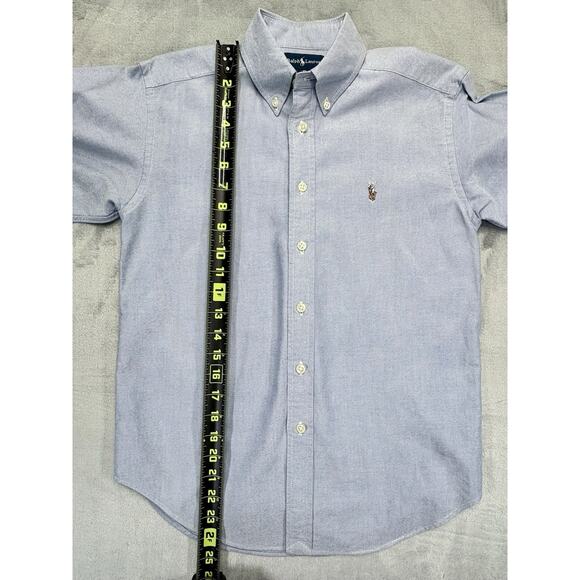 Ralph Lauren Classic Boys Button Down Dress Shirt Size 10 Blue - Picture 4 of 8